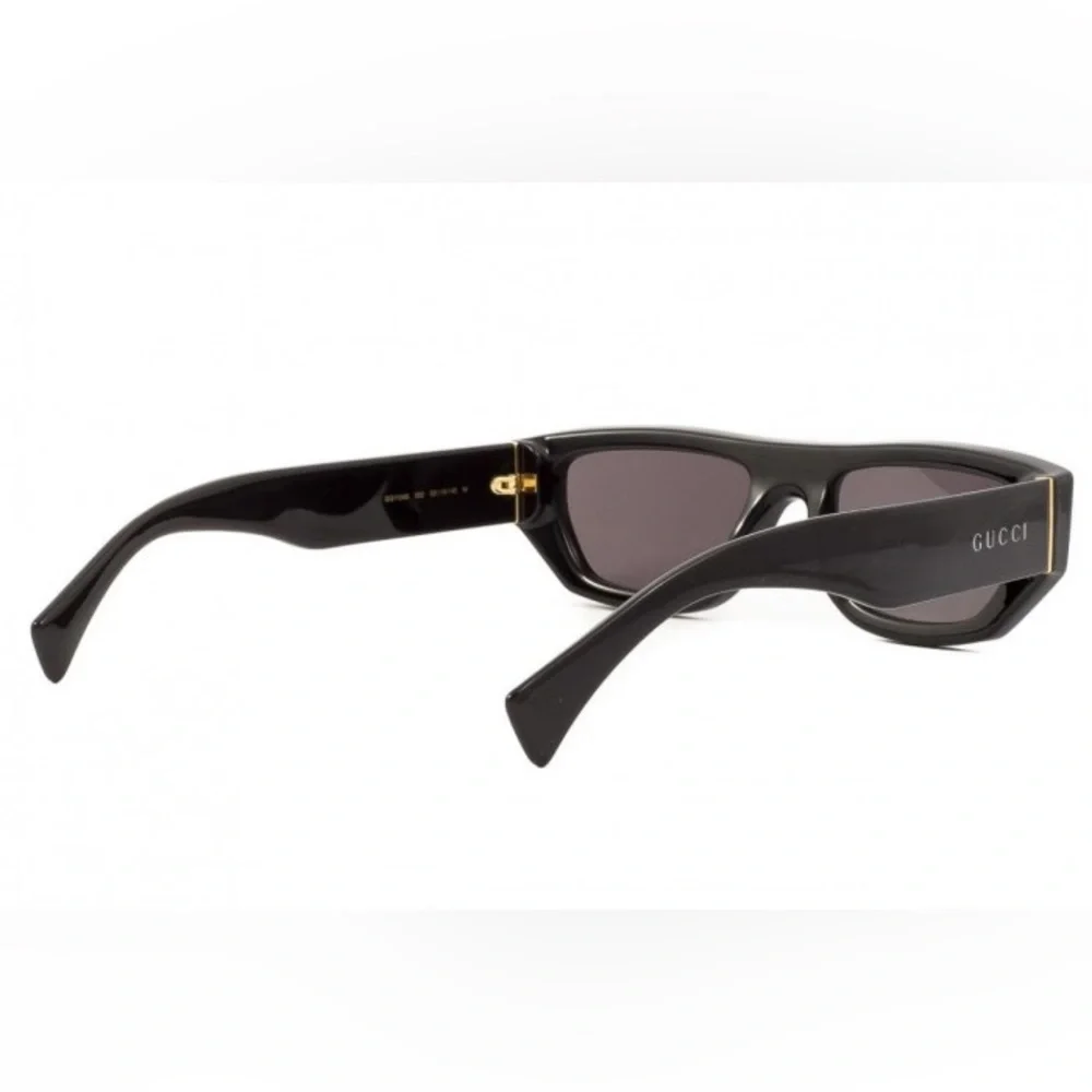 New - GUCCI GG1134S 002 square sunglass comes shiny black frame with dar…